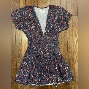 Marine layer button front mini dress